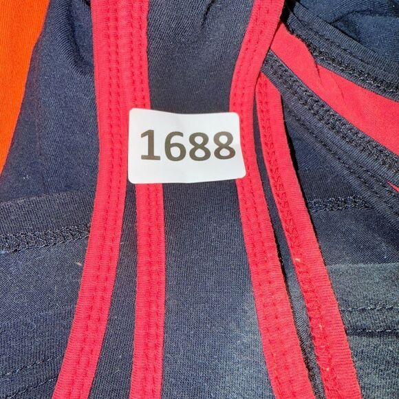 Black and Red Racerback Sleeveless Tank Top - Picture 5 of 5